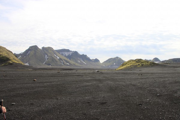 Traversée d'une lande glacière