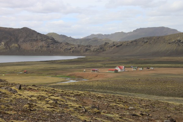 Arrivée au refuge d'Álftavatn