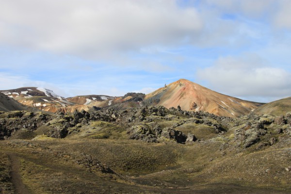 Volcan Brennisteinsalda vue depuis la Landmannalaugar (photo du 02/07)
