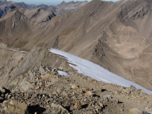 Le col de Freissignère depuis le Diolon