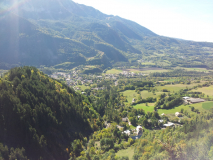 Vue de la vallée pendant la montée vers les Richards