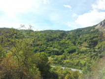 Le platau de La Coche depuis la vallée de Champoléon